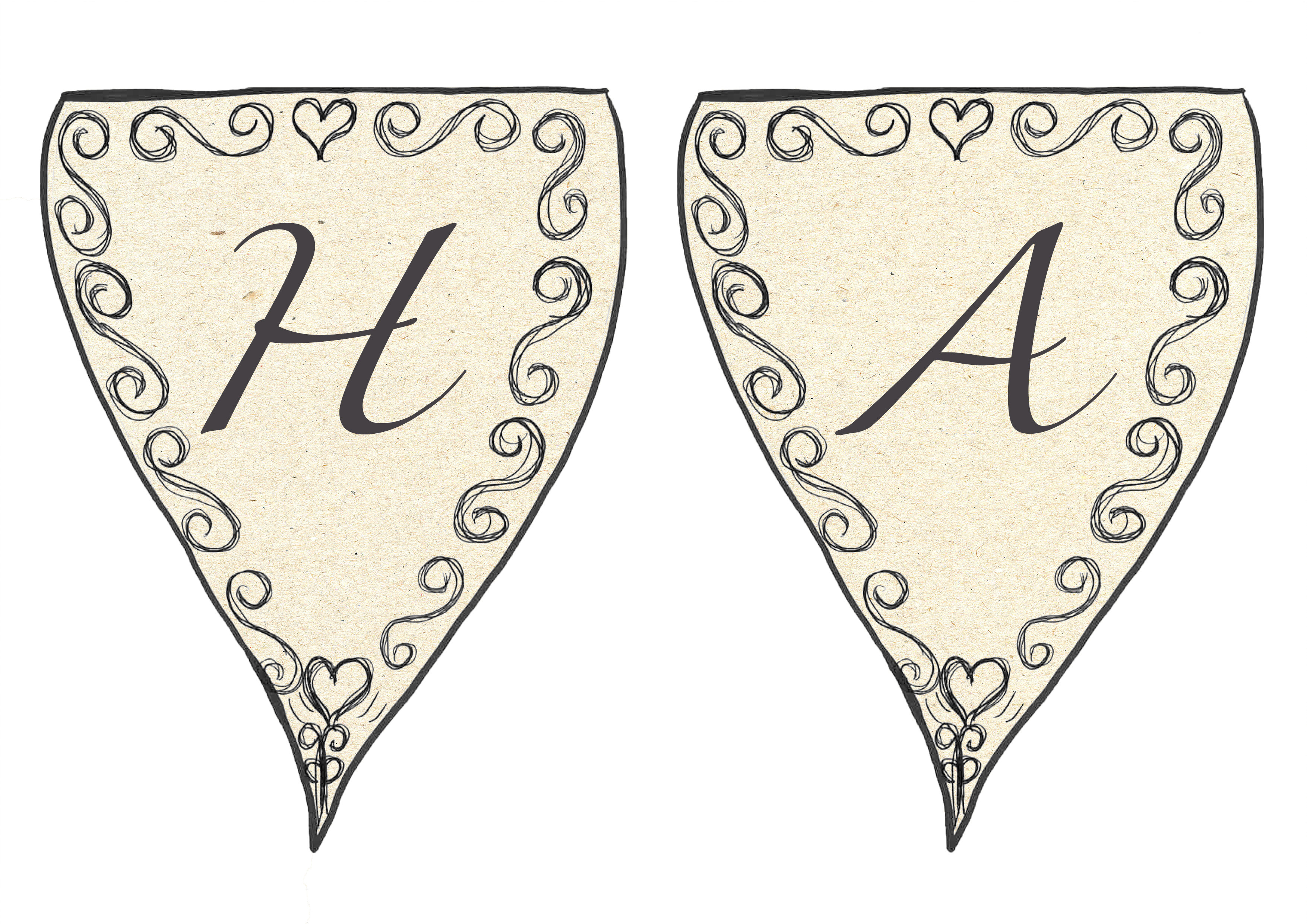Fairy bunting H A flags
